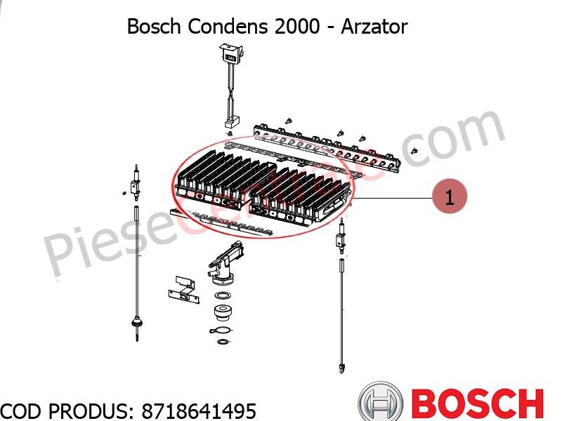 Poza Arzator centrala termica Bosch Condens 2000