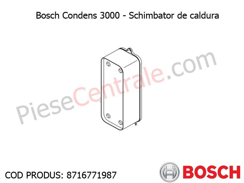 Poza Schimbator de caldura centrala termica Bosch Condens 3000