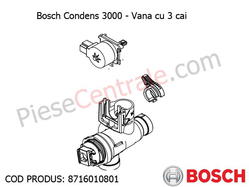 Poza Vana cu 3 cai centrala termica Bosch Condens 3000