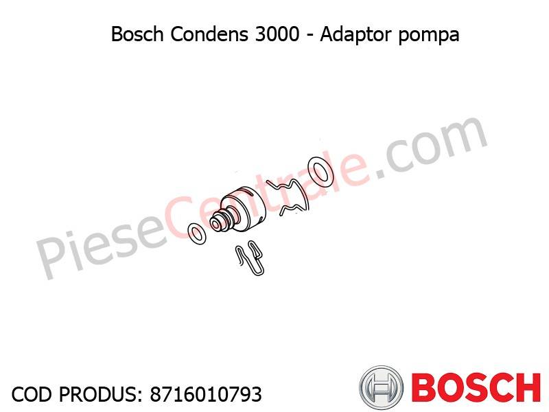 Poza Adaptor pompa centrala termica Bosch Condens 3000, Gaz 5000