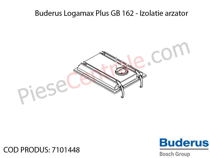 Poza Izolatie arzator centrala termica Buderus Logamax Plus GB 162, Bosch Condens 5000W