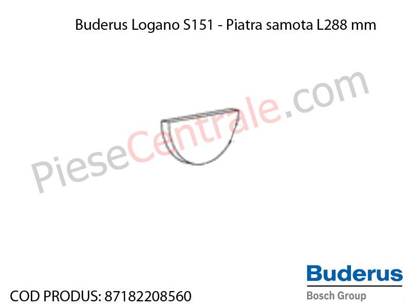Poza Piatra samota L288 mm centrala termica Buderus Logano S 151