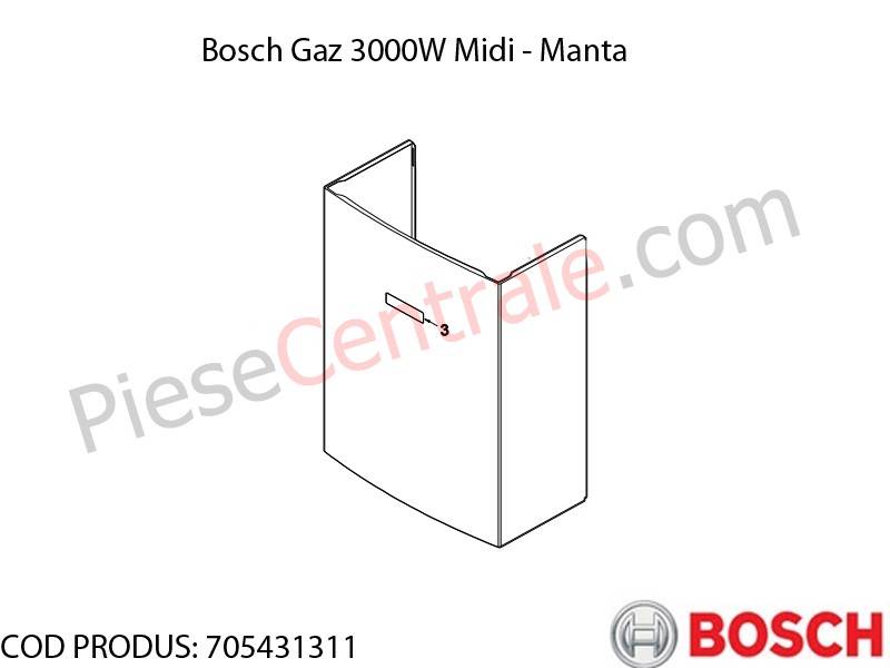 Poza Manta centrala termica Bosch Gaz 3000W Midi