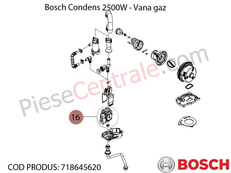 Poza  Vana gaz centrala termica Bosch Condens 2500W