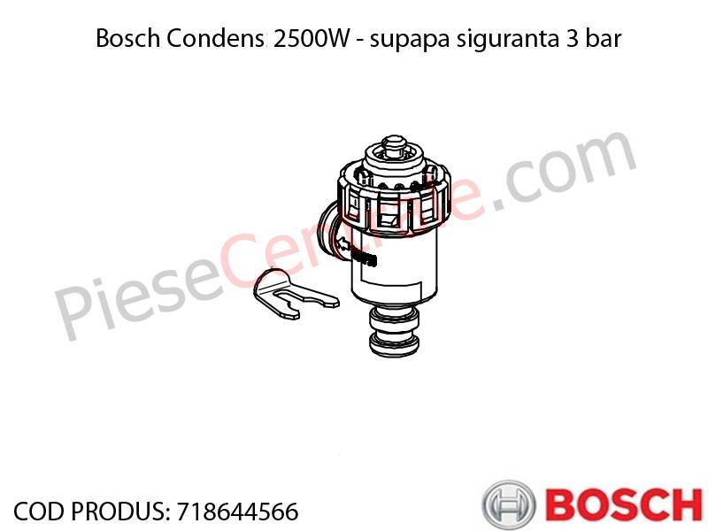 Poza Supapa siguranta 3 bar centrala termica Bosch Condens 2500W