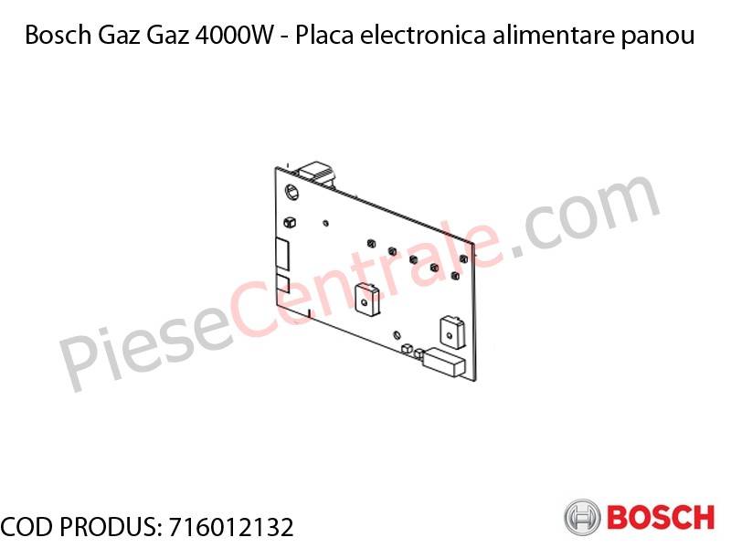 Poza Placa electronica alimentare panou centrala termica Bosch Gaz 4000W