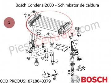 Poza Schimbator de caldura centrala termica Bosch Condens 2000, Buderus Logamax Plus