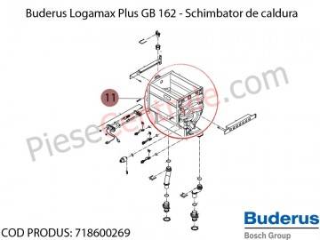 Poza Senzor presiune HUBA centrala termica Buderus Logamax Plus GB 162, Bosch Condens 5000W