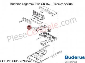 Poza Placa conexiuni centrala termica Buderus Logamax Plus GB 162