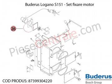 Poza Set fixare motor centrala termica Buderus Logano S 151