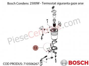 Poza Termostat siguranta gaze arse centrala termica Bosch Condens 2500W